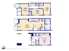 【東京都/足立区新田】足立区新田3丁目 新築一戸建て 間取り図