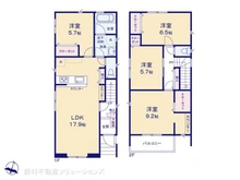 【東京都/北区赤羽西】北区赤羽西3丁目 新築一戸建て 間取り図