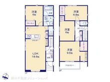 【東京都/北区赤羽西】北区赤羽西3丁目 新築一戸建て 間取り図