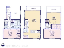 【東京都/北区中十条】北区中十条1丁目 新築一戸建て 間取り図