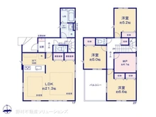 【神奈川県/横浜市瀬谷区橋戸】横浜市瀬谷区橋戸3丁目 新築一戸建て 間取り図