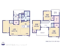 【神奈川県/横浜市瀬谷区阿久和西】横浜市瀬谷区阿久和西2丁目 新築一戸建て 間取り図