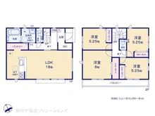 【神奈川県/横浜市泉区岡津町】横浜市泉区岡津町 中古一戸建て 間取り図