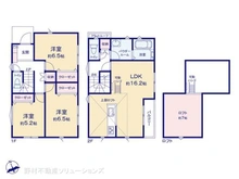 【神奈川県/横浜市瀬谷区阿久和東】横浜市瀬谷区阿久和東2丁目 新築一戸建て 間取り図