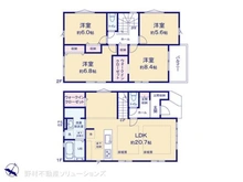 【神奈川県/横浜市旭区東希望が丘】横浜市旭区東希望が丘 新築一戸建て 間取り図