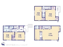 【神奈川県/横浜市旭区二俣川】横浜市旭区二俣川2丁目 新築一戸建て 間取り図