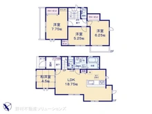 【神奈川県/横浜市瀬谷区下瀬谷】横浜市瀬谷区下瀬谷3丁目 新築一戸建て 間取り図