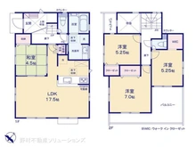 【神奈川県/横浜市瀬谷区北新】横浜市瀬谷区北新 新築一戸建て 間取り図