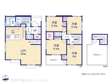 【神奈川県/横浜市旭区善部町】横浜市旭区善部町 新築一戸建て 間取り図