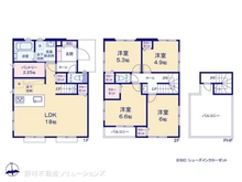 【神奈川県/横浜市旭区善部町】横浜市旭区善部町 新築一戸建て 間取り図