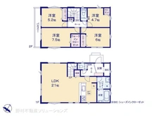 【神奈川県/横浜市泉区新橋町】横浜市泉区新橋町 新築一戸建て 間取り図