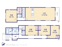 【神奈川県/横浜市旭区白根】横浜市旭区白根5丁目 新築一戸建て 間取り図