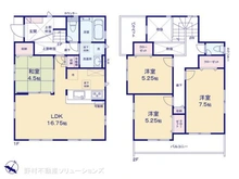 【神奈川県/横浜市瀬谷区北新】横浜市瀬谷区北新 新築一戸建て 間取り図