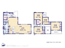 【神奈川県/横浜市瀬谷区南瀬谷】横浜市瀬谷区南瀬谷1丁目 新築一戸建て 間取り図