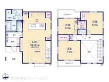【神奈川県/横浜市旭区本宿町】横浜市旭区本宿町 新築一戸建て 間取り図
