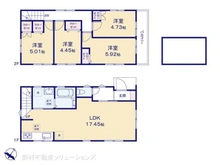 【神奈川県/横浜市旭区万騎が原】横浜市旭区万騎が原 新築一戸建て 間取り図