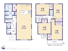 【神奈川県/横浜市旭区東希望が丘】横浜市旭区東希望が丘 新築一戸建て 間取り図
