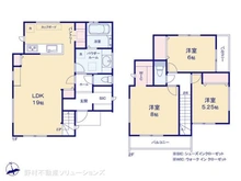 【神奈川県/横浜市瀬谷区阿久和東】横浜市瀬谷区阿久和東2丁目 新築一戸建て 間取り図
