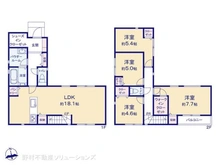【神奈川県/横浜市旭区東希望が丘】横浜市旭区東希望が丘 新築一戸建て 間取り図