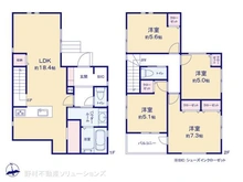 【神奈川県/横浜市旭区東希望が丘】横浜市旭区東希望が丘 新築一戸建て 間取り図