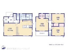 【神奈川県/横浜市瀬谷区宮沢】横浜市瀬谷区宮沢2丁目 新築一戸建て 間取り図
