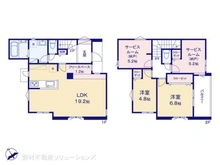 【神奈川県/横浜市瀬谷区阿久和東】横浜市瀬谷区阿久和東2丁目 新築一戸建て 間取り図