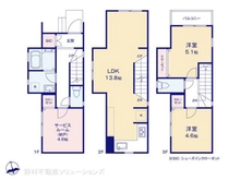 【神奈川県/横浜市旭区白根】横浜市旭区白根4丁目 新築一戸建て 間取り図