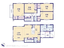 【神奈川県/横浜市旭区二俣川】横浜市旭区二俣川2丁目 新築一戸建て 間取り図