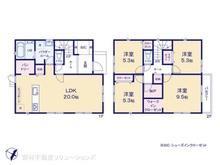 【神奈川県/横浜市瀬谷区阿久和東】横浜市瀬谷区阿久和東2丁目 新築一戸建て 間取り図
