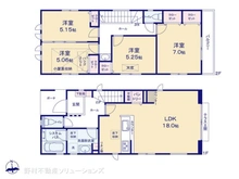 【神奈川県/横浜市泉区岡津町】横浜市泉区岡津町 新築一戸建て 間取り図