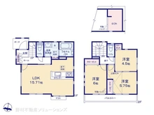 【神奈川県/横浜市泉区下飯田町】横浜市泉区下飯田町 新築一戸建て 間取り図