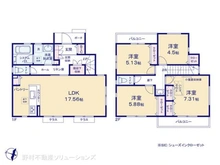 【神奈川県/横浜市旭区鶴ケ峰本町】横浜市旭区鶴ケ峰本町3丁目 新築一戸建て 間取り図
