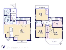 【神奈川県/横浜市旭区鶴ケ峰本町】横浜市旭区鶴ケ峰本町3丁目 新築一戸建て 間取り図