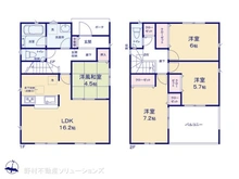 【神奈川県/横浜市瀬谷区下瀬谷】横浜市瀬谷区下瀬谷2丁目 新築一戸建て 間取り図
