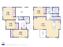 【神奈川県/横浜市旭区二俣川】横浜市旭区二俣川2丁目 新築一戸建て 間取り図