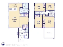 【千葉県/千葉市中央区寒川町】千葉市中央区寒川町3丁目 新築一戸建て 間取り図