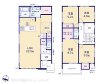 【千葉県/千葉市中央区寒川町】千葉市中央区寒川町3丁目 新築一戸建て 間取り図