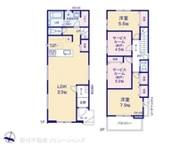 【千葉県/千葉市中央区寒川町】千葉市中央区寒川町3丁目 新築一戸建て 間取り図