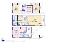 【千葉県/船橋市前原西】船橋市前原西1丁目 新築一戸建て 間取り図