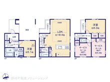 【千葉県/船橋市前原西】船橋市前原西1丁目 新築一戸建て 間取り図