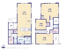 【千葉県/千葉市中央区鵜の森町】千葉市中央区鵜の森町 新築一戸建て 間取り図