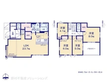 【千葉県/千葉市花見川区こてはし台】千葉市花見川区こてはし台6丁目 新築一戸建て 間取り図