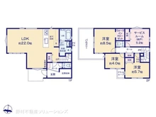 【千葉県/千葉市中央区仁戸名町】千葉市中央区仁戸名町 新築一戸建て 間取り図