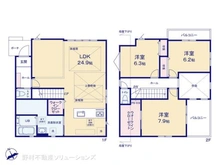 【千葉県/船橋市前原東】船橋市前原東6丁目 新築一戸建て 間取り図
