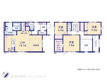 【千葉県/千葉市花見川区朝日ケ丘】千葉市花見川区朝日ケ丘5丁目 新築一戸建て 間取り図
