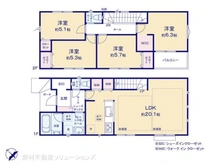 【千葉県/千葉市花見川区畑町】千葉市花見川区畑町 新築一戸建て 間取り図