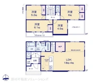 【千葉県/千葉市中央区星久喜町】千葉市中央区星久喜町 新築一戸建て 間取り図