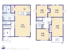 【千葉県/千葉市花見川区作新台】千葉市花見川区作新台2丁目 新築一戸建て 間取り図
