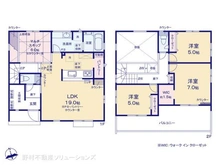 【千葉県/千葉市花見川区作新台】千葉市花見川区作新台3丁目 新築一戸建て 間取り図