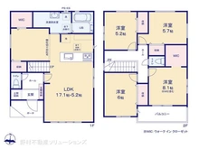 【千葉県/千葉市中央区松ケ丘町】千葉市中央区松ケ丘町 新築一戸建て 間取り図